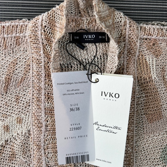 *NWT* IVKO coatigan with sea shell motif (size EU 36/38) - Picture 8 of 14